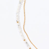 Sasha Layered Necklace | Moonstone