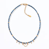 Yara Veil Necklace |Blue Sapphire