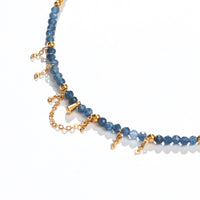 Yara Veil Necklace |Blue Sapphire
