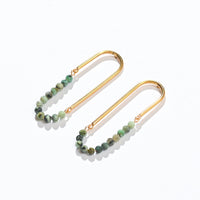Kayla Stud Hoops | African Turquoise