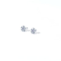 Annalis Flower Studs | Frost Silver