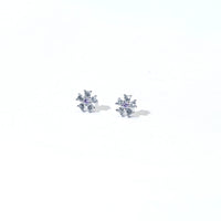 Annalis Flower Studs | Frost Silver