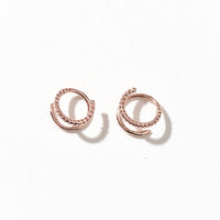 Lara Twist Earring | Rose Gold