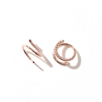 Lara Twist Earring | Rose Gold