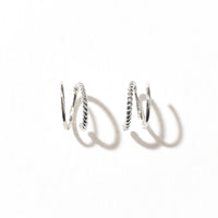 Lara Twist Earring | Silver