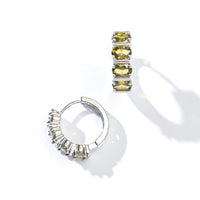 Nicole Hoops | Olive Silver