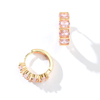 Nicole Hoops | Pink Gold