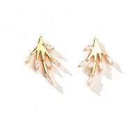 Azalea Studs | White Gold