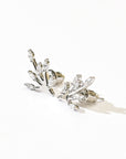 Azalea Studs | White Silver