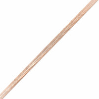 Raven 5MM Herringbone Necklace | Rose Gold