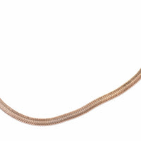 Raven 5MM Herringbone Necklace | Rose Gold