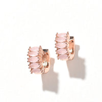 Jada Hoops | Baby Pink Rose Gold