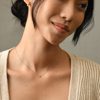 Lily Dainty Necklace | Silver