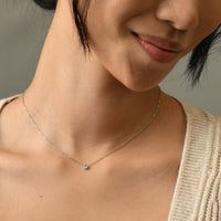 Lily Dainty Necklace | Silver
