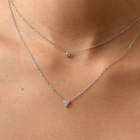 Lily Dainty Necklace | Silver