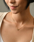 Amy Bow Necklace | Gold