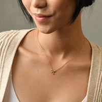 Amy Bow Necklace | Gold