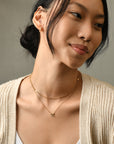 Amy Bow Necklace | Gold
