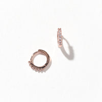 Drea Mini Huggies | White Rose Gold