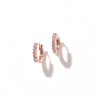 Drea Mini Huggies | Blush Rose Gold