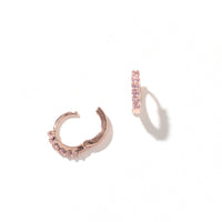 Drea Mini Huggies | Blush Rose Gold