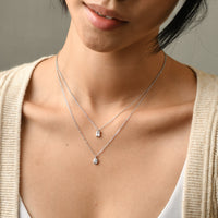 Jessica Layered Necklace | Silver