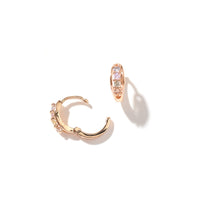 Elaine Pastel Huggie | Warm Gold