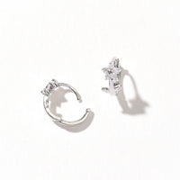 Lorraine Flower Hoop | Silver