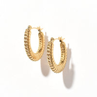 Jean Spiral Hoop | Gold SST