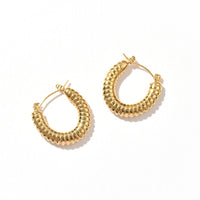 Jean Spiral Hoop | Gold SST