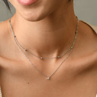 Atlas Layered Necklace | Silver