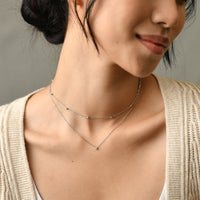 Atlas Layered Necklace | Silver