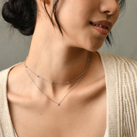 Atlas Layered Necklace | Silver