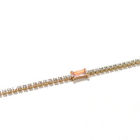 Peyton Tennis Bracelet | Pink