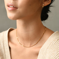 Carrey Hammered Necklace | Gold