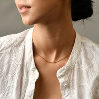 Cora Beaded Necklace | Gold