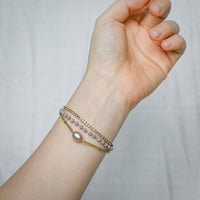 Aveline Pink Pearl Bracelet
