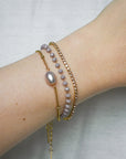 Laura Tennis Bracelet | Champagne