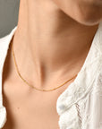 Alba Beaded Chain Necklace | Gold