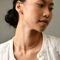 Ashley Mini Paperclip Necklace | Gold