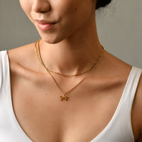 Ashley Mini Paperclip Necklace | Gold