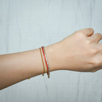 Laura Tennis Bracelet | Scarlet
