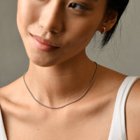 Lea Chain Necklace | Silver