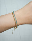 Laura Tennis Bracelet | Teal