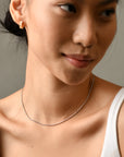 Cora Beaded Necklace | Silver