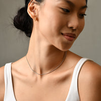 Cora Beaded Necklace | Silver