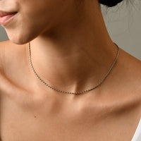 Cora Beaded Necklace | Silver