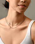 Cora Beaded Necklace | Silver