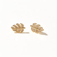 Daun Monstera Stud | Gold