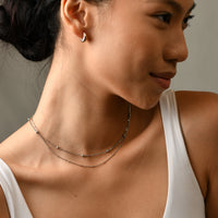 Nigella Beaded Necklace | Silver